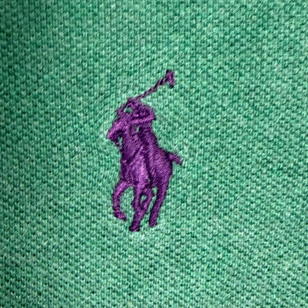 Polo Ralph Lauren Polo Shirt Mens L Green Custom Slim Fit Cotton Pique Pony Golf